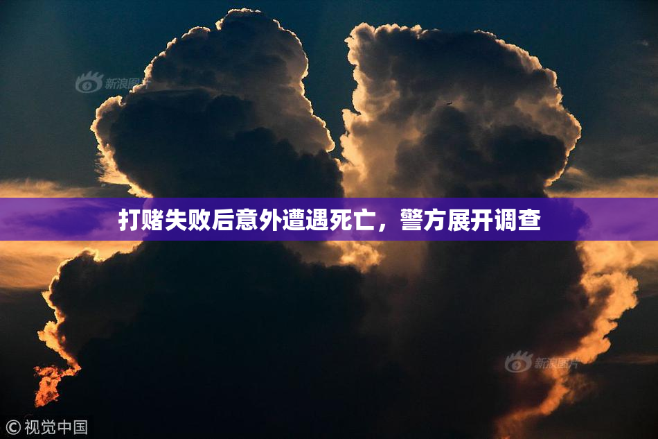 打赌失败后意外遭遇死亡，警方展开调查