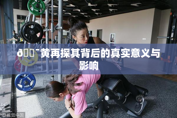🔯黄再探其背后的真实意义与影响