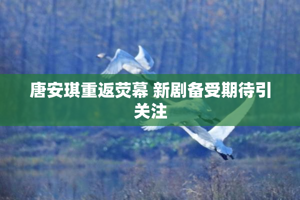 唐安琪重返荧幕 新剧备受期待引关注