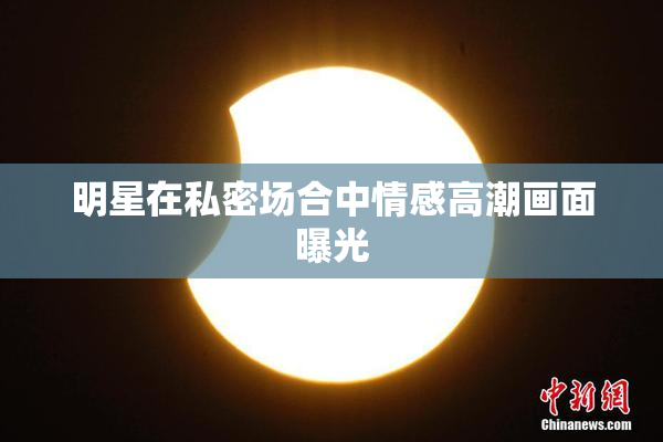 明星在私密场合中情感高潮画面曝光