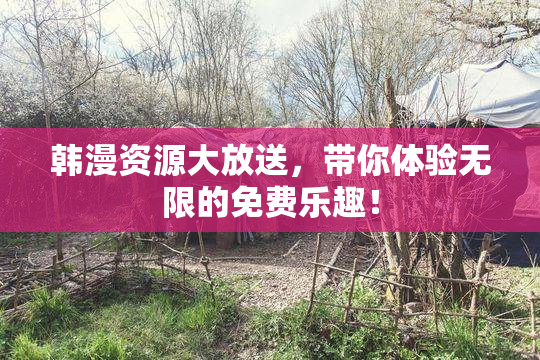 韩漫资源大放送，带你体验无限的免费乐趣！