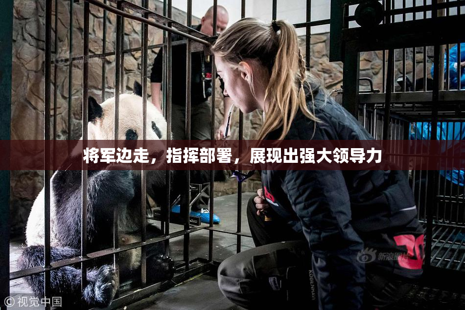 将军边走，指挥部署，展现出强大领导力