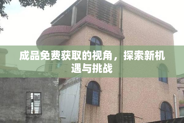 成品免费获取的视角，探索新机遇与挑战