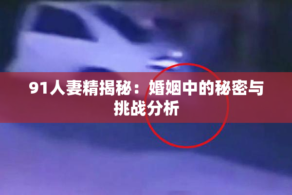 91人妻精揭秘：婚姻中的秘密与挑战分析