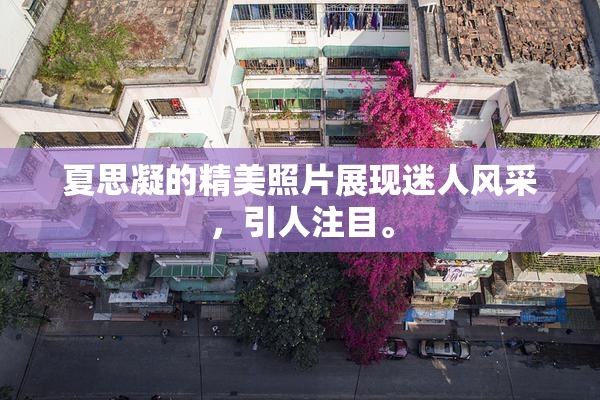 夏思凝的精美照片展现迷人风采，引人注目。