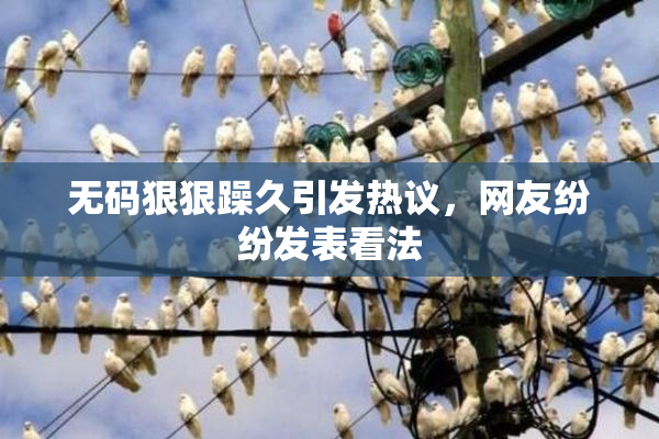 无码狠狠躁久引发热议，网友纷纷发表看法