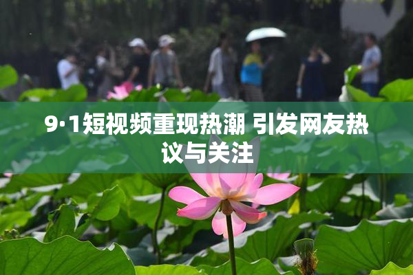 9·1短视频重现热潮 引发网友热议与关注