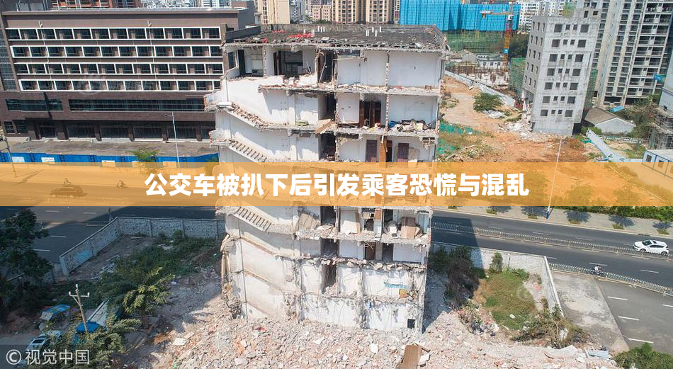 公交车被扒下后引发乘客恐慌与混乱