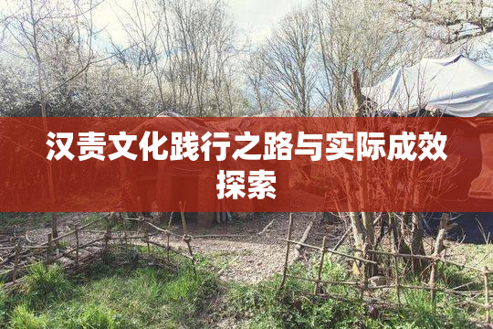 汉责文化践行之路与实际成效探索