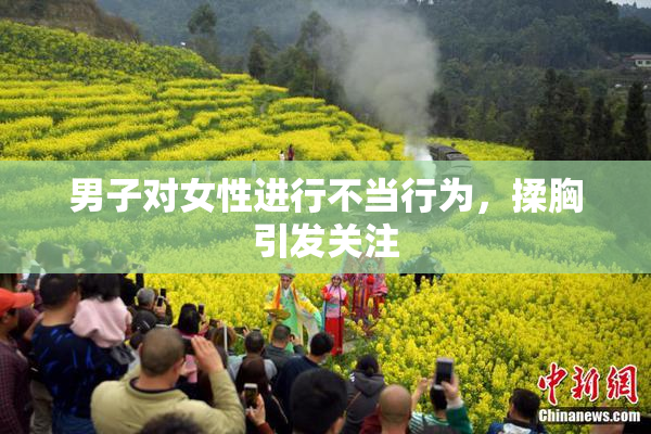 男子对女性进行不当行为，揉胸引发关注