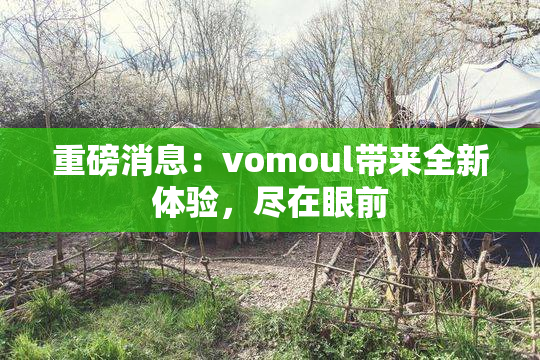 重磅消息：vomoul带来全新体验，尽在眼前