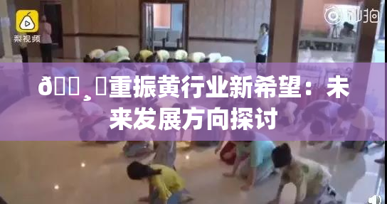 🌸‌重振黄行业新希望：未来发展方向探讨