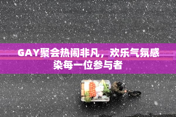 GAY聚会热闹非凡，欢乐气氛感染每一位参与者