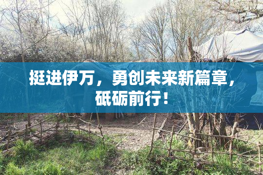 挺进伊万，勇创未来新篇章，砥砺前行！