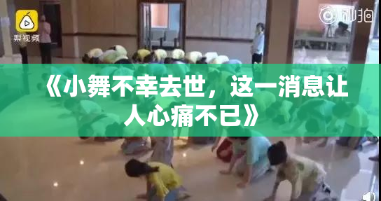 《小舞不幸去世，这一消息让人心痛不已》
