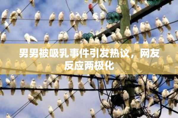 男男被吸乳事件引发热议，网友反应两极化