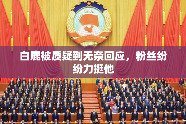 白鹿被质疑到无奈回应，粉丝纷纷力挺他