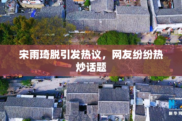 宋雨琦脱引发热议，网友纷纷热炒话题