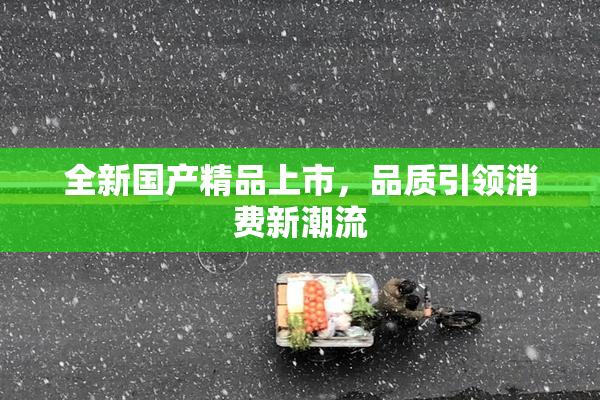 全新国产精品上市，品质引领消费新潮流