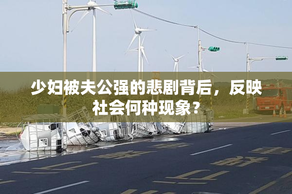 少妇被夫公强的悲剧背后，反映社会何种现象？