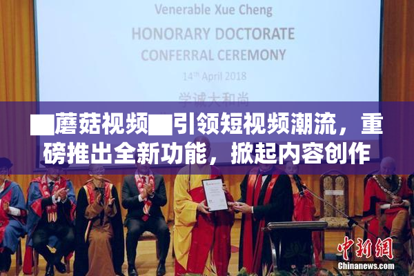 ▇蘑菇视频▇引领短视频潮流，重磅推出全新功能，掀起内容创作热潮！