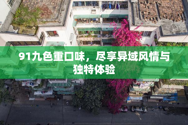 91九色重口味，尽享异域风情与独特体验