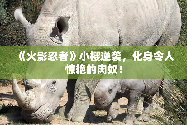《火影忍者》小樱逆袭，化身令人惊艳的肉奴！