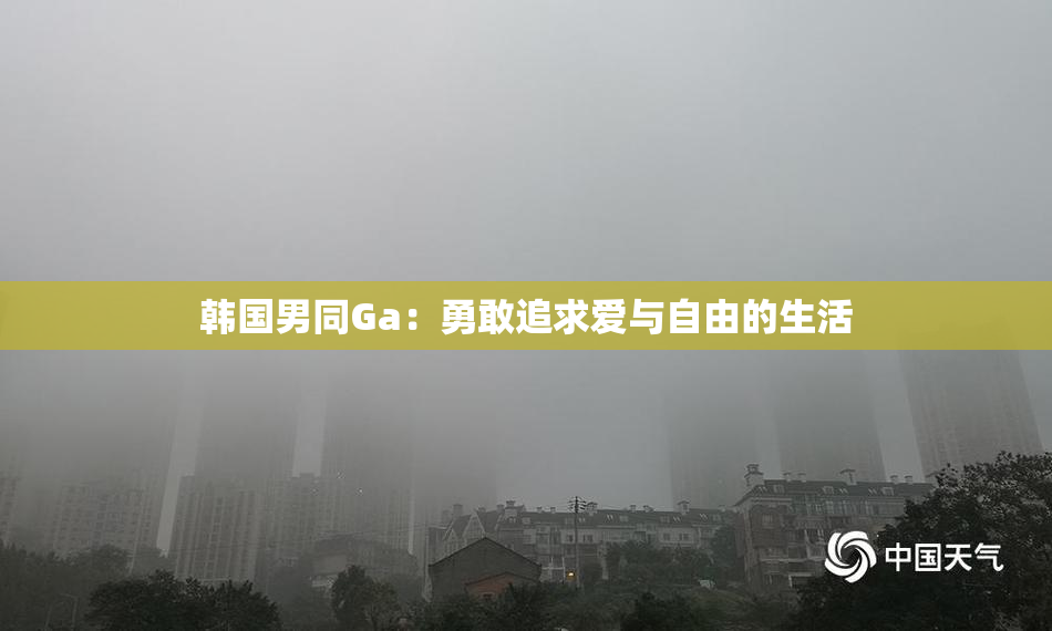 韩国男同Ga：勇敢追求爱与自由的生活