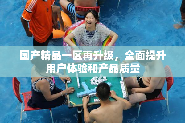 国产精品一区再升级，全面提升用户体验和产品质量