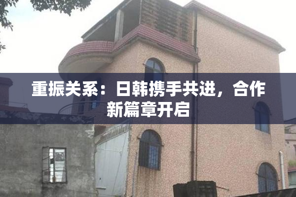 重振关系：日韩携手共进，合作新篇章开启