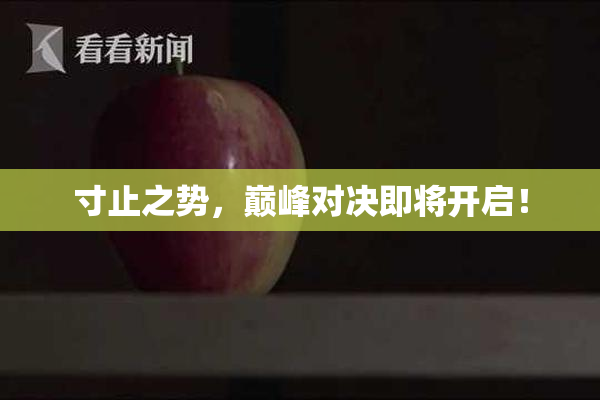 寸止之势，巅峰对决即将开启！