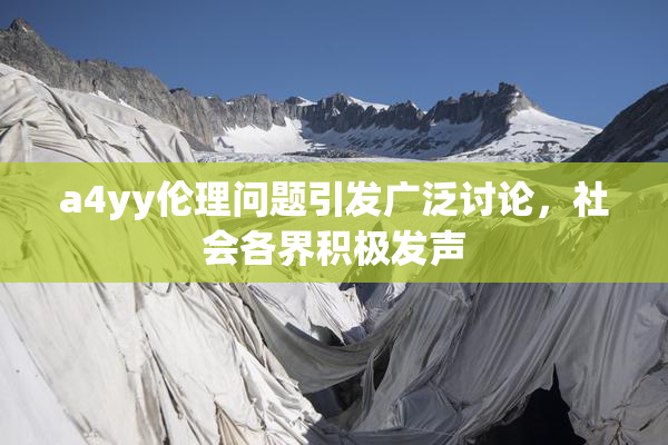 a4yy伦理问题引发广泛讨论，社会各界积极发声