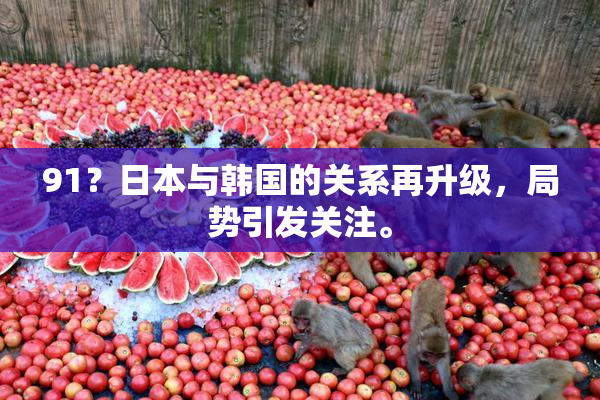 91？日本与韩国的关系再升级，局势引发关注。