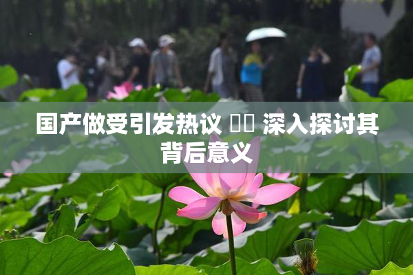 国产做受引发热议 ❌‌ 深入探讨其背后意义