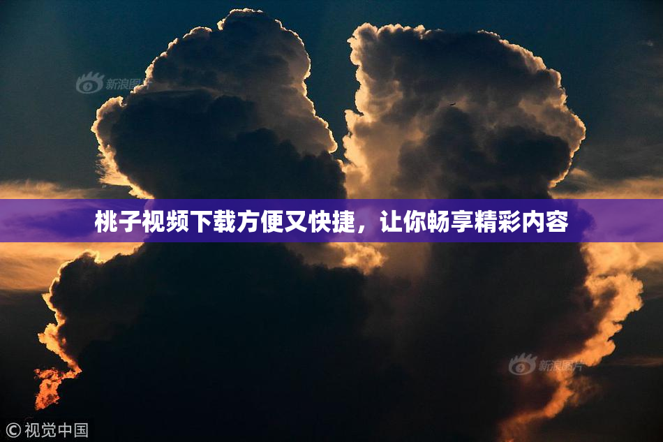 桃子视频下载方便又快捷，让你畅享精彩内容