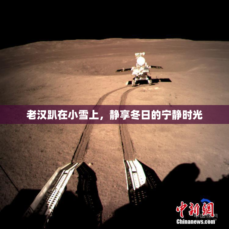 老汉趴在小雪上，静享冬日的宁静时光