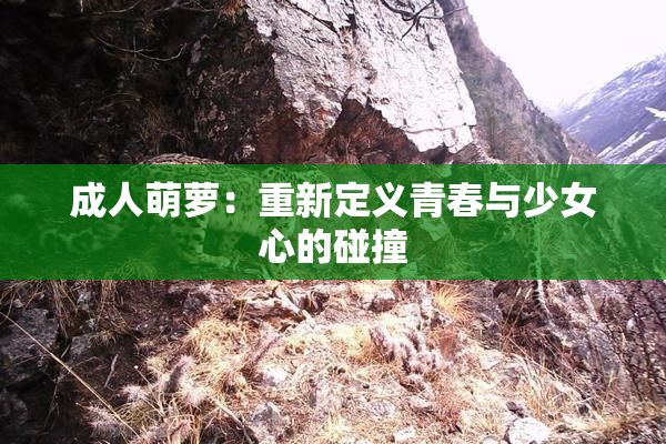成人萌萝：重新定义青春与少女心的碰撞
