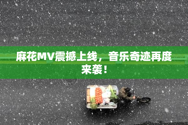 麻花MV震撼上线，音乐奇迹再度来袭！
