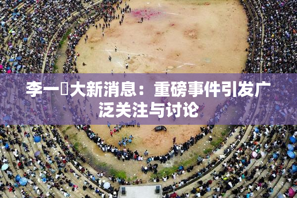 李一挏大新消息：重磅事件引发广泛关注与讨论
