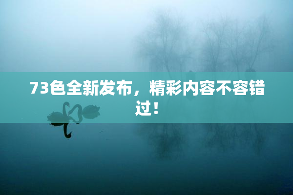73色全新发布，精彩内容不容错过！