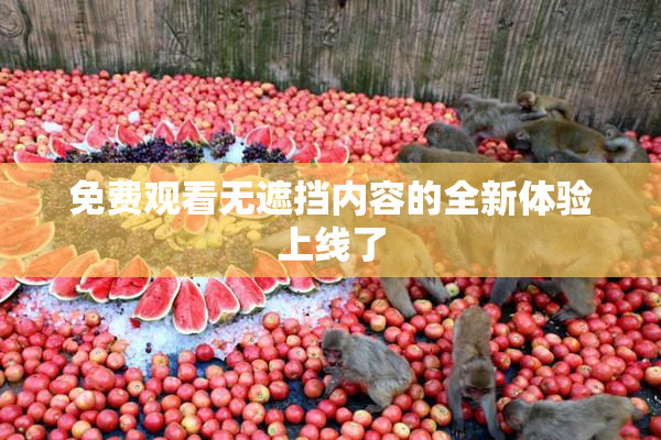 免费观看无遮挡内容的全新体验上线了