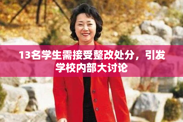 13名学生需接受整改处分，引发学校内部大讨论