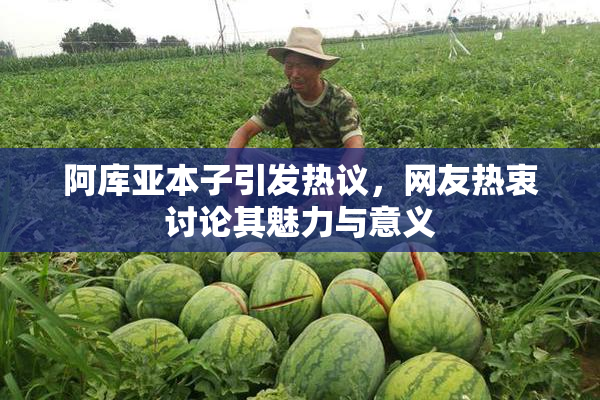 阿库亚本子引发热议，网友热衷讨论其魅力与意义