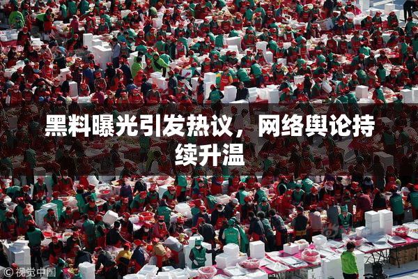 黑料曝光引发热议，网络舆论持续升温