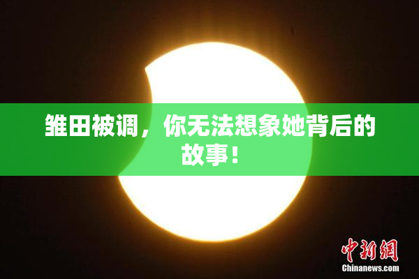 雏田被调，你无法想象她背后的故事！