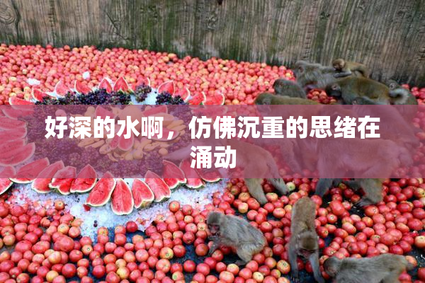 好深的水啊，仿佛沉重的思绪在涌动