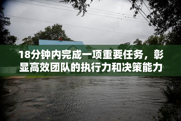 18分钟内完成一项重要任务，彰显高效团队的执行力和决策能力