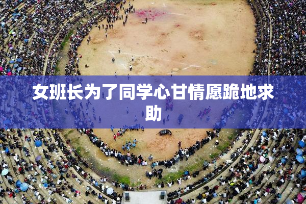 女班长为了同学心甘情愿跪地求助