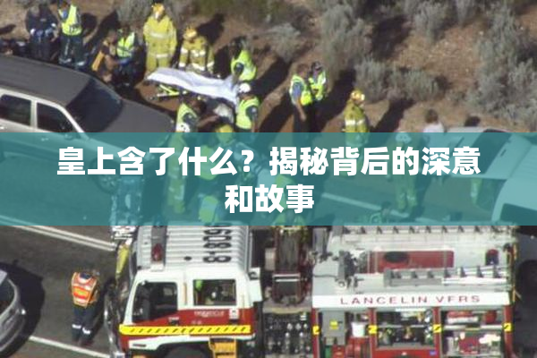 皇上含了什么？揭秘背后的深意和故事