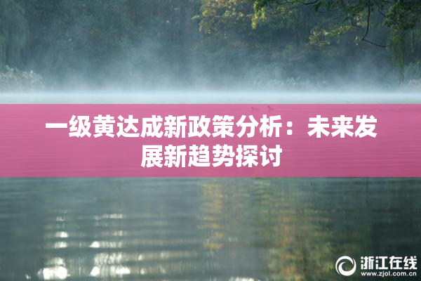 一级黄达成新政策分析：未来发展新趋势探讨